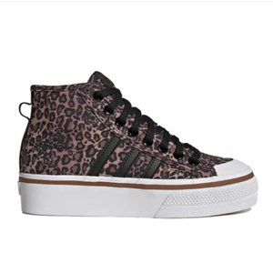 Adidas Originals Nizza Leopard Animal Print Hightop Sneakers | BRAND NEW TAGS